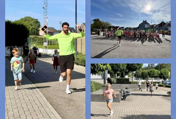 One mile a day.
